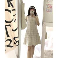 ราคา เดรสยาว ลายสก็อต ผ้าลินิน (มือสอง) (3889251588)