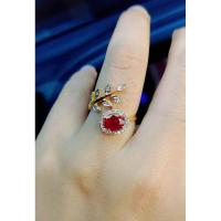 ราคา แหวนทับทิมสยามแท้ประดับเพชรแท้ (22175206813)