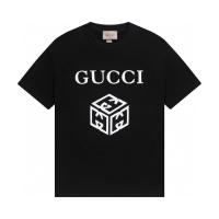 ราคา 2026Gucci ผู้ชายผู้หญิงพิมพ์เสื้อยืดแขนสั้นเสื้อยืดอินเทรนด์เสื้อยืดแขนสั้นสั้น T ผ้าฝ้ายแท้สั้นพิมพ์ TWDU (54607306466)