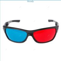 ราคา Steady Universal กรอบสีขาวสีแดงสีฟ้า Anaglyph 3D แว่นตาสําหรับภาพยนตร์เกม DVD วิดีโอทีวีวัสดุทนทาน 3D สไตล์แว่นตา (26256675493)