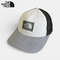 ราคา หมวกมือสอง The North Face สีขาว ปีกสีเทา ปักโลโก้ขาว-เขียว ด้านหลังเป็นตาข่ายสีดำ ปรับขนาดได้ สภาพดี (41327589999)