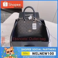 ราคา กระเป๋าถือ COACH ทรงโดม Coated canvas ลาย Signature สายหนังมีสายยาว COACH 27583 SIGNATURE (4287759820)