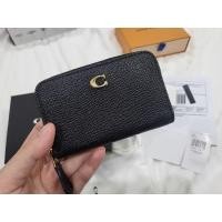 ราคา COACH ที่ใส่การ์ดผู้หญิงรุ่น Small Zip Around Card Case สีดำ C6723 B4/BK (22858696234)