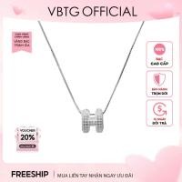 ราคา VBTG สร้อยคอเงินรูปตัว H สําหรับผู้หญิงพร้อมหิน - สร้อยคอเงิน S925 คุณภาพสูง VBTG6262SV (28844213668)
