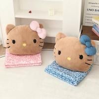 ราคา [พร้อมส่ง] หมอนผ้าห่ม หัวตุ๊กตา Hello Kitty Tan skin (28093211266)