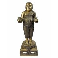 ราคา พระบูชา พระสังกัจจายน์ (สูง21นิ้ว) ปางยืนถือถุงเงิน​ถุงทอง​ ขนาดบูชา วัดพนัญเชิง อยุธยา (9943034219)