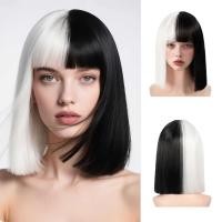 ราคา วิกผมสังเคราะห์สั้นตรง สีดำและสีขาว สำหรับคอสเพลย์และฮัลโลวีน ทั้งผู้หญิงและผู้ชาย (51053769200)