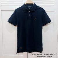 ราคา เสื้อโปโลเด็ก POLO RALPH LAUREN แท้100% สีกรมปักม้าเหลือง สวยหรู ไซส์ M(10-12) (24880536587)