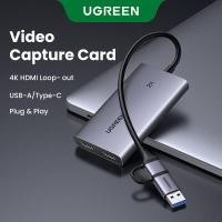 ราคา UGREEN 2 IN 1 HDMI to USB Video & Audio Capture Card 4K 30Hz Loop-out 2K 30Hz Capture Video Recording Live Streaming สําหรับ Windows (46156765371)