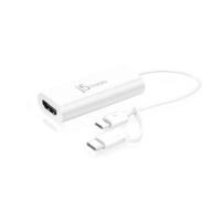 ราคา J5Create USB OTG Android HDMI Display Adapter | แท็บเล็ตมือถือ Android Micro USB Type C เป็น HDMI แปลง | จูเอ165C (44554607454)