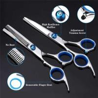 ราคา ❤ 【High Quality+Cod】Professional 9 PCS Cutting Tools, Thinning Shears, Hair Razor Comb, Clip (28152530243)