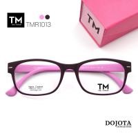 ราคา กรอบแว่นตาผู้หญิง สีชมพู Toni Morgan รุ่น TMR1013 ทรงเหลี่ยม ยืดหยุ่นบิดงอได้ (6552387328)