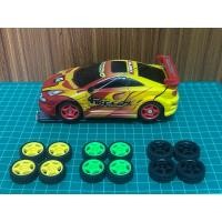 ราคา ล้อสีต่างๆ+ยาง ใส่แทนของเดิมสีเทาได้เลย สำหรับรถกระป๋องตราเพชร (26721830439)