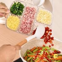 ราคา H & X ครัว Scallion ขิงกระเทียมด้านข้าง Disppartmentalized ถาด 6 กริดหม้อร้อนเตรียมส่วนผสมแผ่นแบ่ง (57305086182)