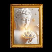 ราคา พระพุทธเจ้า พระยูไล ไม่ยึดติด ไม่เป็นทุกข์ ของขวัญ มงคล รูปพร้อมกรอบรูปบูชา (24986874855)