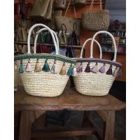 ราคา กระเป๋าสานแฟชั่นญี่ปุ่นแต่งพู่ handmade ผักตบชวา (มีสองสีน่ะค่ะ) (1635551239)