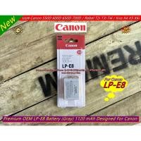 ราคา Battery Canon LP-E8 แบตกล้อง Canon 550D 600D 650D 700D Rebel T2i Rebel T3i Rebel T4i Kiss X4 Kiss X5 Kiss X6i มือ 1 (19259232157)