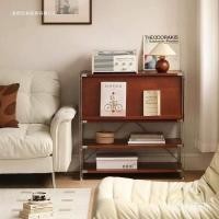 ราคา สไตล์ญี่ปุ่นชั้นวางตู้ชั้นยืนพลิกประตูตู้แสดงยุคกลางตู้มัลติฟังก์ชั่ตู้เก็บของหลายชั้น Ma (43528481204)