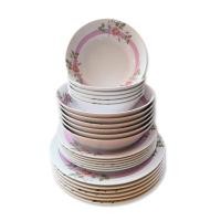 ราคา ชุดจานชาม 24 ชิ้น สวย หรู ดูมีไสตร์ superwareเกรดA ลายมิดเดย์โรสชุดจานทรงลึก9"6ชิ้น 8"6ชิ้น.ชุดชาม7.5"6ชิ้น.6"6ชิ้น. (11060210281)