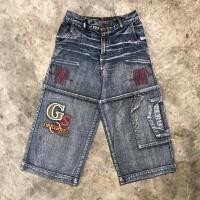 ราคา Jorts Y2k Denim Fdding Jeans Baggy Guess Stars Jeans Wear (27719676685)