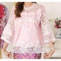 ราคา เสื้อลูกไม้ผ้าใยแก้วผ้านิ่มใส่สบายมีซับในทั้งตัวจร้า#660 (24325860224)