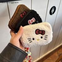 ราคา Baishanggrace Sanrio Hello Kitty กระเป๋าแต่งหน้าการ์ตูนน่ารักแบบพกพาขนาดเล็กกระเป๋าเก็บรายการกระเป๋าเดินทางหูฟังกระเป๋าใส่เหรียญ CCD กระเป๋าเก็บ HHT (49905866699)