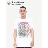 ราคา KATUN เสื้อยืดนําเข้าล่าสุดสําหรับผู้ชายและผู้หญิง, ผ้าฝ้าย Casual Music Band ANTHRAX Original I Am The Law (40855802273)
