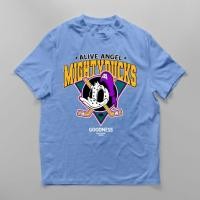 ราคา หยาง1 Katun เสื้อยืดแขนสั้น ผ้าฝ้าย พิมพ์ลายดิสนีย์ Donald Duck Base Ball MightyDuck Kaos Streetwear Blue Sky 30s สําหร (24153545771)