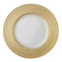 ราคา C จานกันน้ำหนักเบาสล์ยุโรปพร้อมขอบทอง จานตะวันตก จาน จานสตั๊ด จานสตั๊ดแบบแบน จานสตั๊ดแบบ (49656613703)