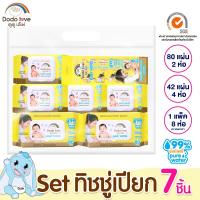 ราคา เซตทิชชู่เปียกเหลือง DODOLOVE ทิชชู่เปียก Baby Wipes ผ้าเช็ดทำความสะอาดสำหรับเด็กทิชชู่เปียก มีครบทุกไซส์ (41463752860)