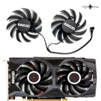 ราคา พัดลมการ์ดจอ INNO3D GeForce RTX2060 2060S RTX1660 1660ti 1660S X2 Twin OC Graphics Card Fan CF-12915S (26016492225)