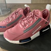 ราคา New รองเท้าผ้าใบ Adidas NMD_R1 สีชมพู ของแท้% (3489816715)