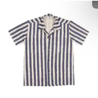 ราคา เสื้อเชิ้ตฮาวาย / เสื้อเชิ้ตคอปก Basic Hawaii shirt ลายทาง size L (46751192953)