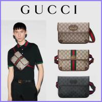 ราคา กระเป๋า GUCCI ของแท้ GG Supreme classic canvas waist bag crossbody bag waist bag chest bag (28465688194)