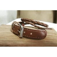 ราคา nn_braceletสายรัดข้อมือ RASTACLAT รหัส 231 กำไลข้อมือหนังถักพันสองรอบสีน้ำตาล สวมข้อมือตามแบบนาฬิกา (965037665)