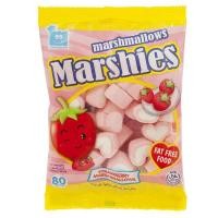 ราคา มาร์ซี่ส์สตรอเบอร์รี่มาร์ชแมลโลว์ 80กรัม Marshies Strawberry Marshmallows 80g. (16992226625)