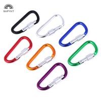 ราคา SHPYHT 2 ชิ้นอลูมิเนียม Carabiner D-Ring คลิปกลางแจ้ง Hook Buckle ใหม่ (27507313262)