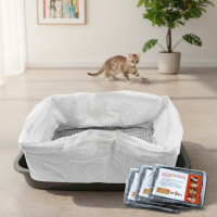 ราคา ถุงกรองทรายแมวพลาสติกแบบใช้แล้วทิ้ง ขนาดใหญ่ หนา 10 ชิ้น (45153141562)