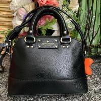 ราคา กระเป๋าสะพายหนังแท้ Kate spade ♠️ แท้ สีดำ (44452335084)
