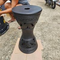 ราคา ขาวางอ่าง สูง 56 ซม. วางอ่างตั้ง องค์พญานาค พระแม่ธรณี กระถางต้นไม้ งานปั้น รูปปปั้น ทาสีทอง วัสดุดินเผา (28491163993)