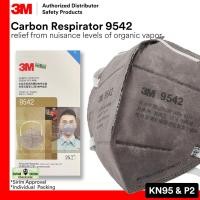 ราคา 3M 9542 9542V Carbon Respirator KN95 & P2 Nuissance Level Organic Vapor Smell Relief Mask บรรจุส่วนบุคคล (47055996876)