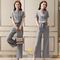 ราคา ชุดเซทเสื้อ+กางเกง ผ้าคอตตอนแบบมีลายในตัว By Daisy (2696201096)