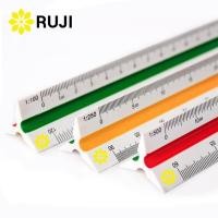 ราคา RUJI ไม้สเกล สามเหลี่ยม 12 นิ้ว สเกลต่ำ / สเกลกลาง / สเกลสูง Scale Ruler ไม้สเกลสามเหลี่ยม (28805871532)