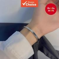 ราคา สร้อยข้อมือขัดสแตนเลสเกาหลี ไม่จํากัดเพศ เครื่องประดับแฟชั่นเรียบง่าย (50052799417)