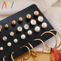 ราคา ชุดต่างหูทรงกลมประดับคริสตัล 40 ชิ้น / ชุด (27505247791)