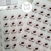 ราคา สติกเกอร์รสชาติ chocolate ชอคโกแลต 70 ดวง กันน้ำ (12619929943)