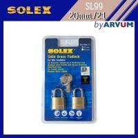ราคา SOLEX ชุดกุญแจ กุญแจล็อค กุญแจทองเหลืองเป็นชุด พกพาสะดวก ประหยัดกระเป๋า (6715989606)