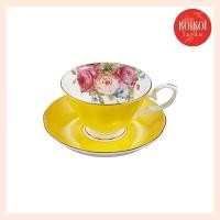 ราคา ROYAL ARDEN Cup & Saucer Bone China 240ml Rose Pattern (25429292050)