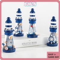 ราคา SIMON เครื่องประดับประภาคาร, โมเดลนาฬิกาหัตถกรรมสไตล์เมดิเตอร์เรเนียน, งานฝีมือประภาคารประดับทะเลไม้ประณีต (46600206484)