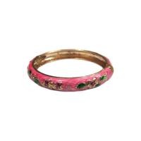 ราคา TANITTgemsกำไลข้อมือEnamelสีชมพูลายดอกไม้ - Pink (216726573)